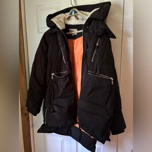 Black Winter Orolay Coat